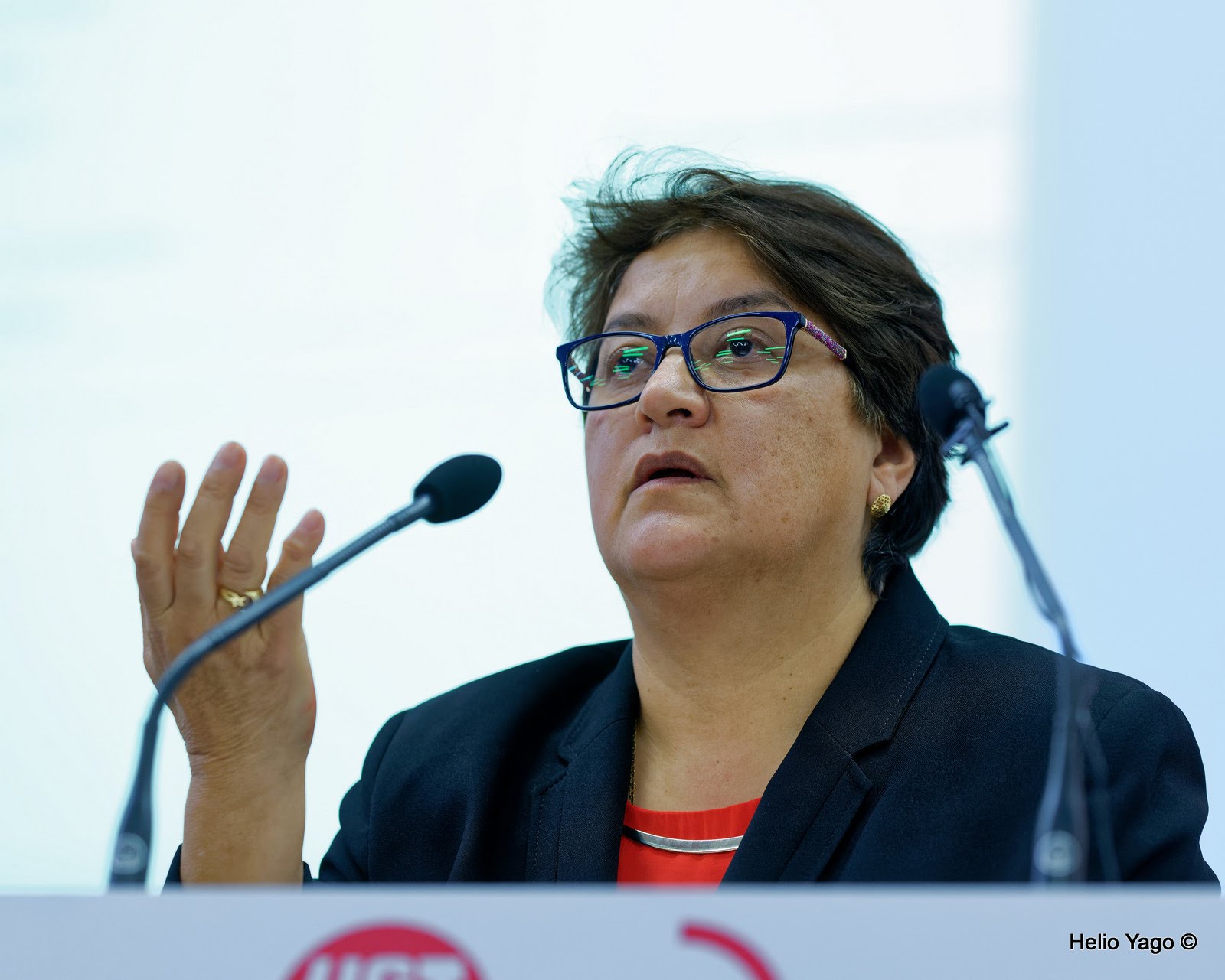 Rafael Correa en Valencia (Sede de UGT)