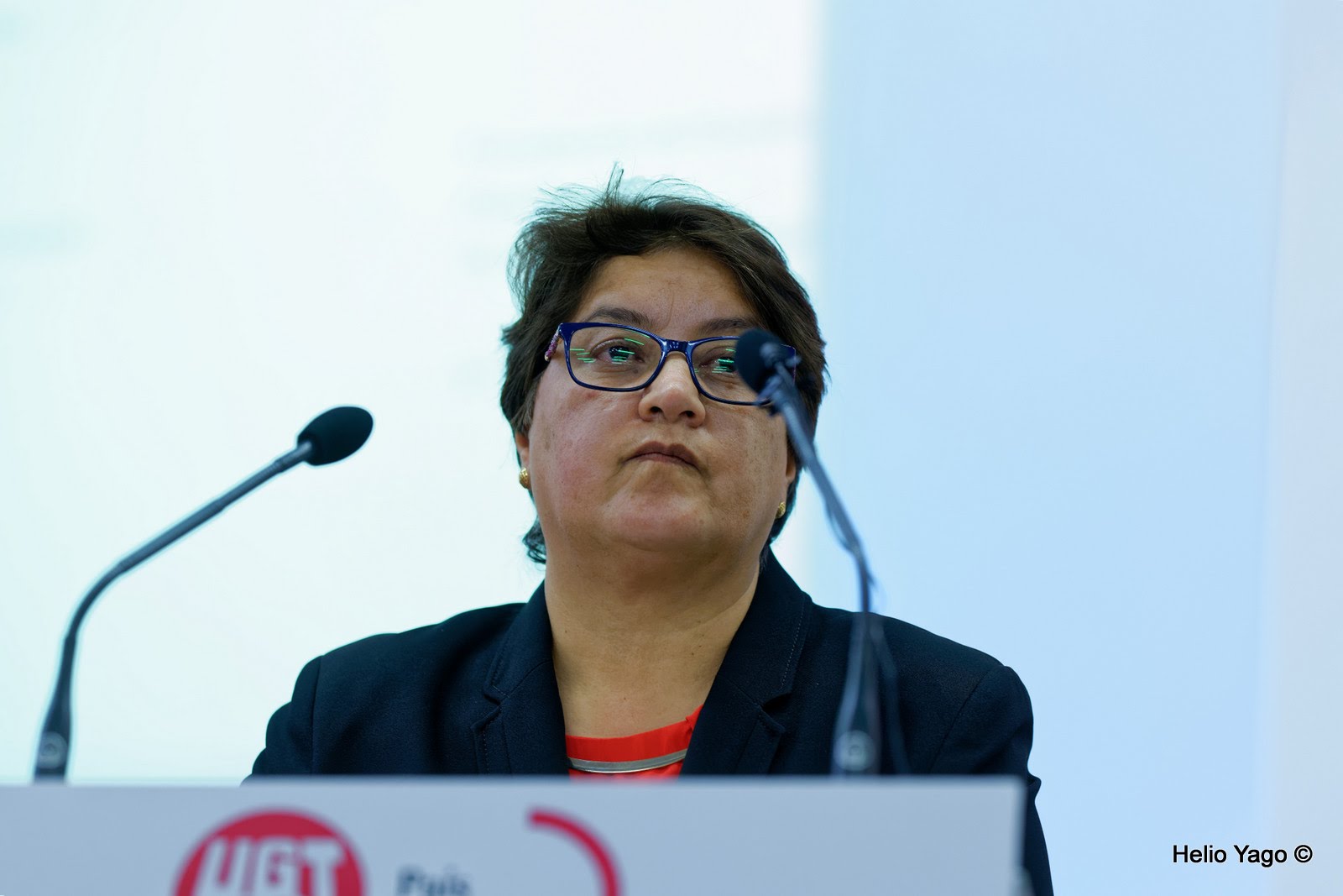 Rafael Correa en Valencia (Sede de UGT)