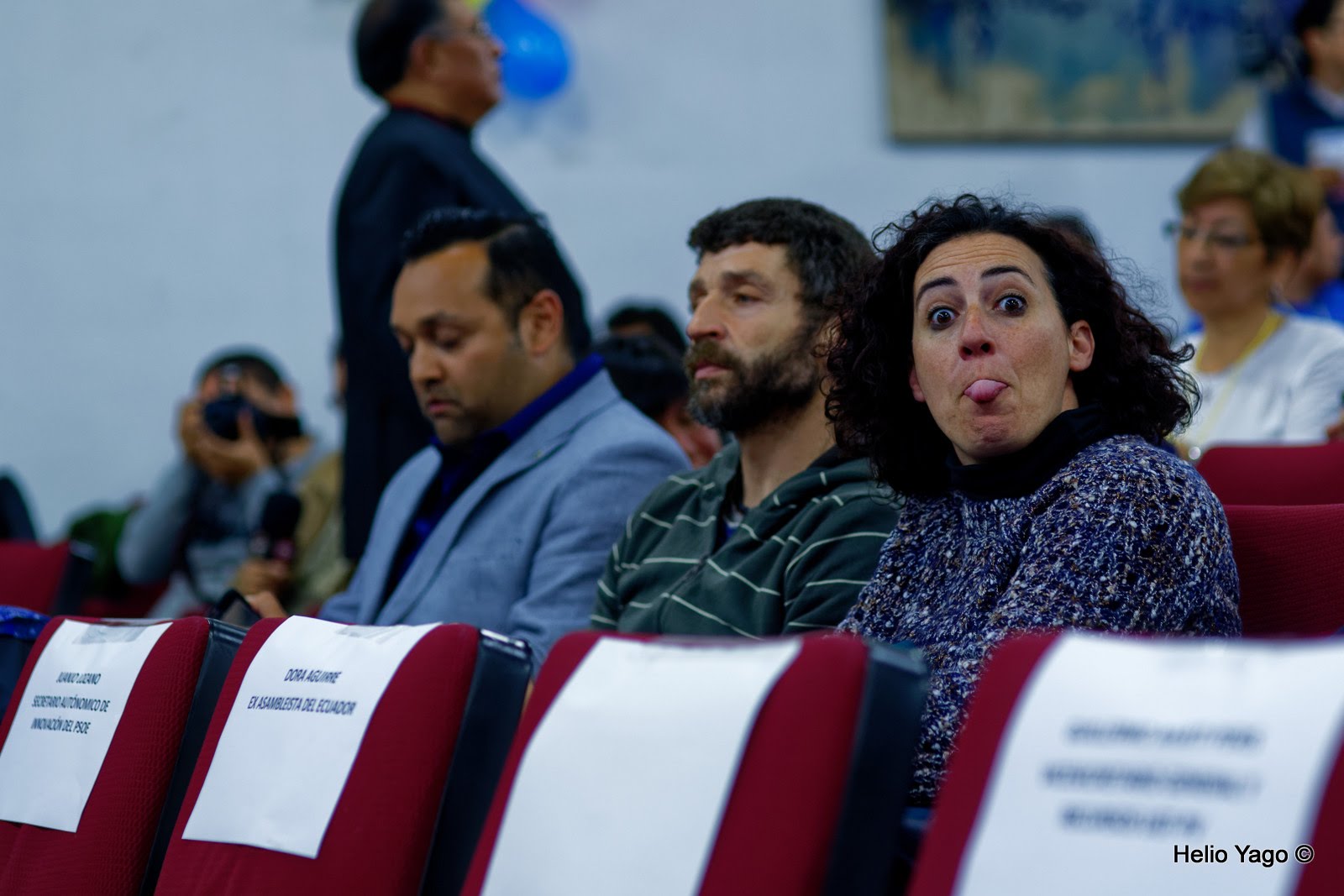 Rafael Correa en Valencia (Sede de UGT)