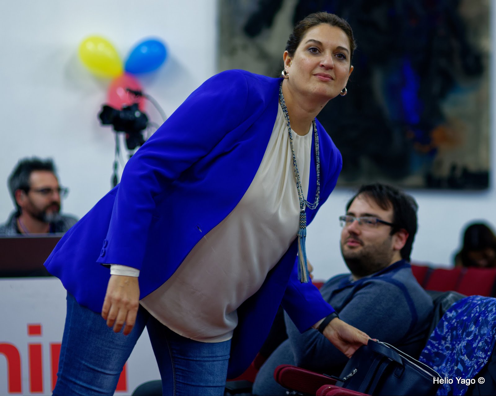 Rafael Correa en Valencia (Sede de UGT)