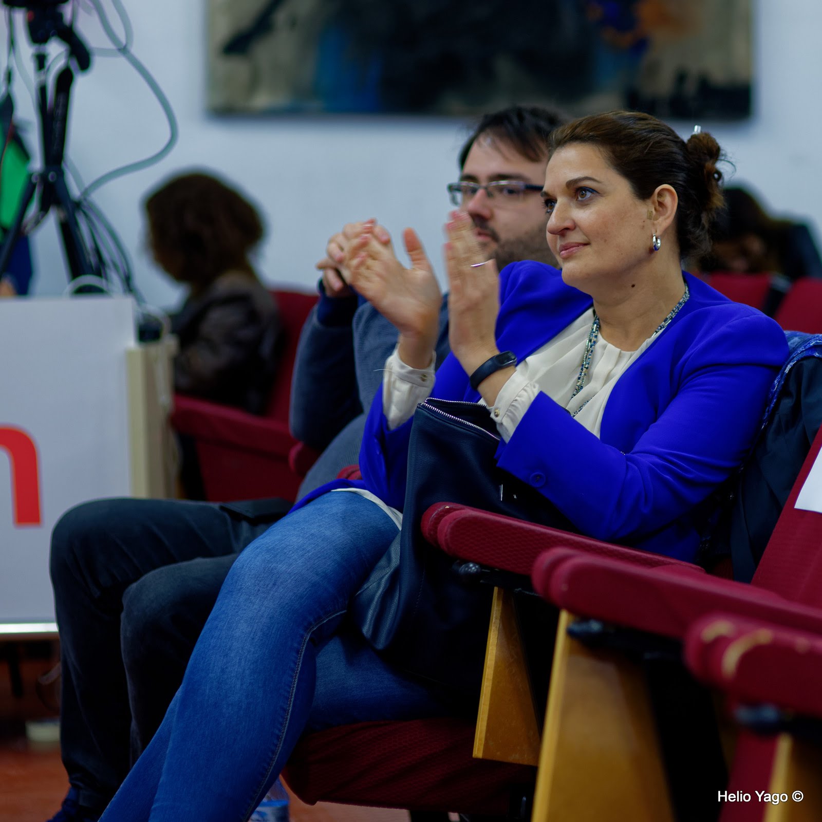 Rafael Correa en Valencia (Sede de UGT)