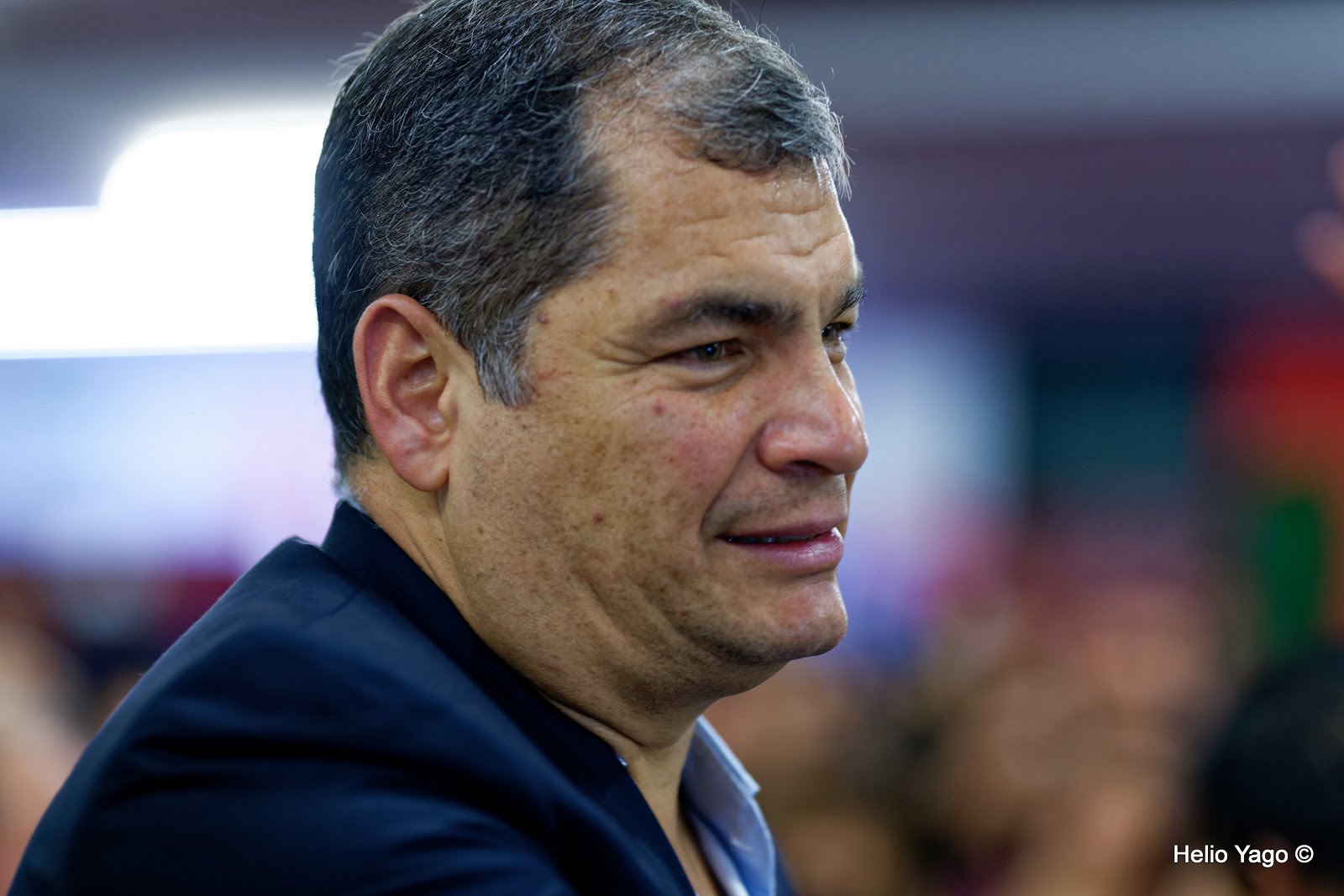 Rafael Correa en Valencia (Sede de UGT)