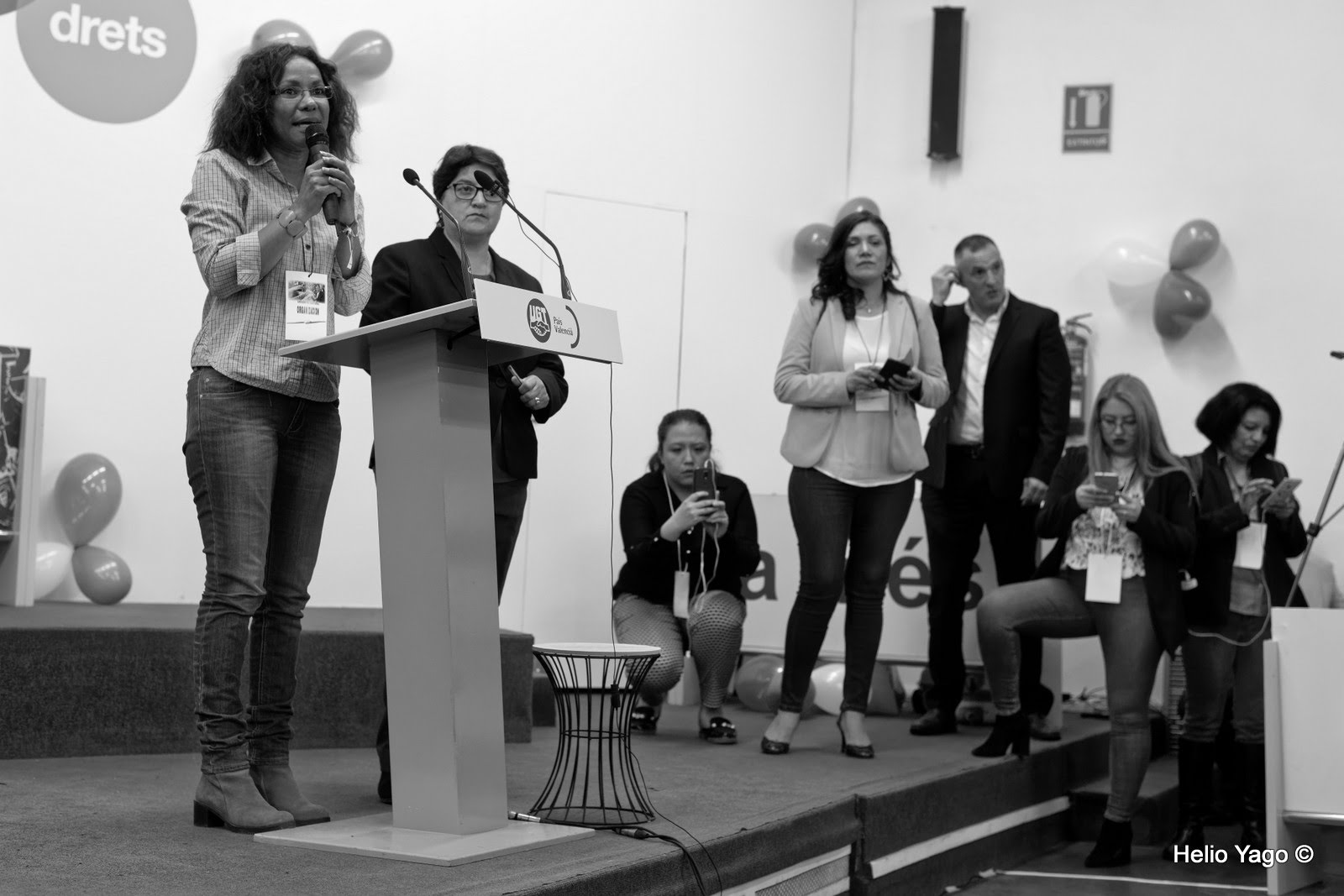 Rafael Correa en Valencia (Sede de UGT)