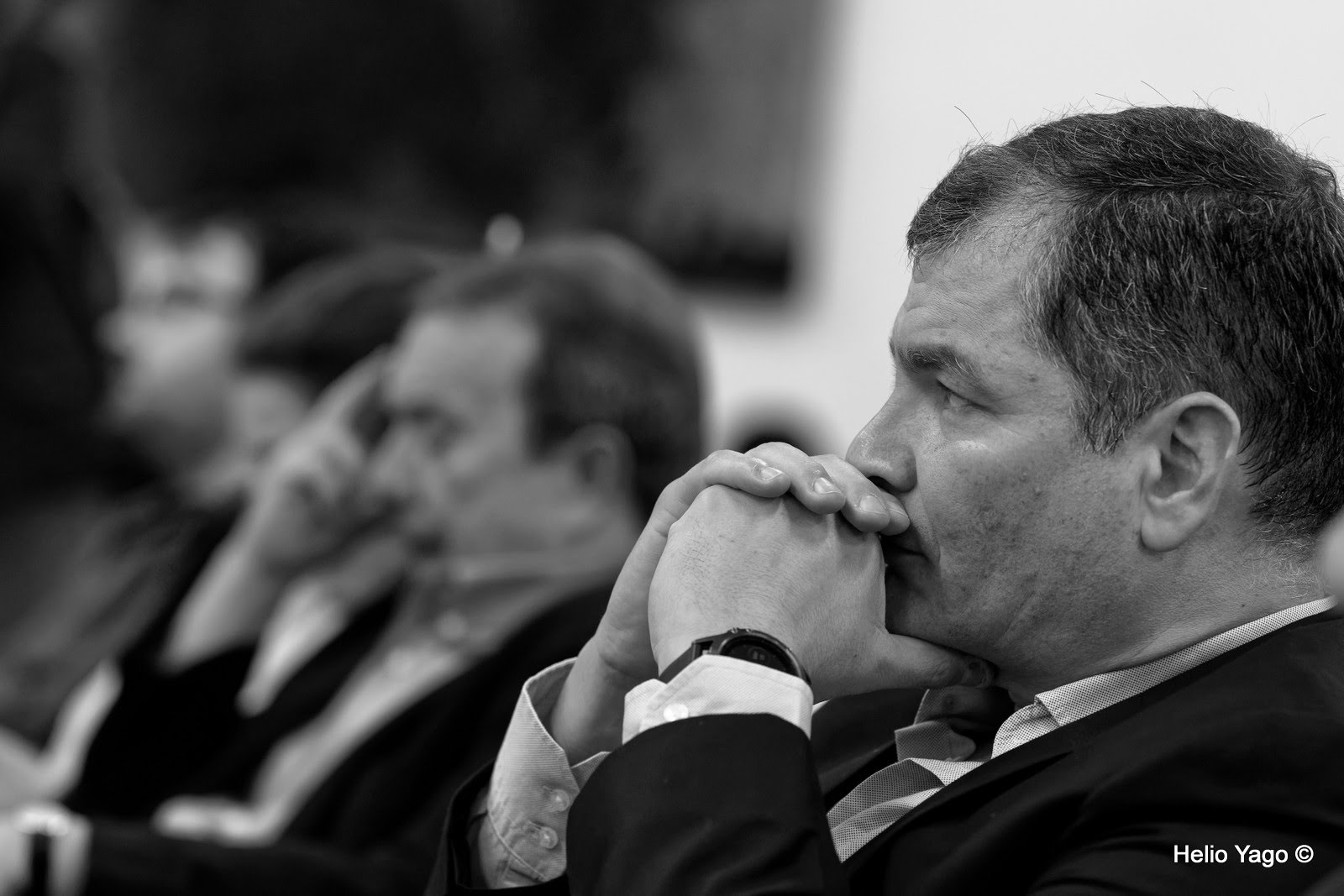 Rafael Correa en Valencia (Sede de UGT)