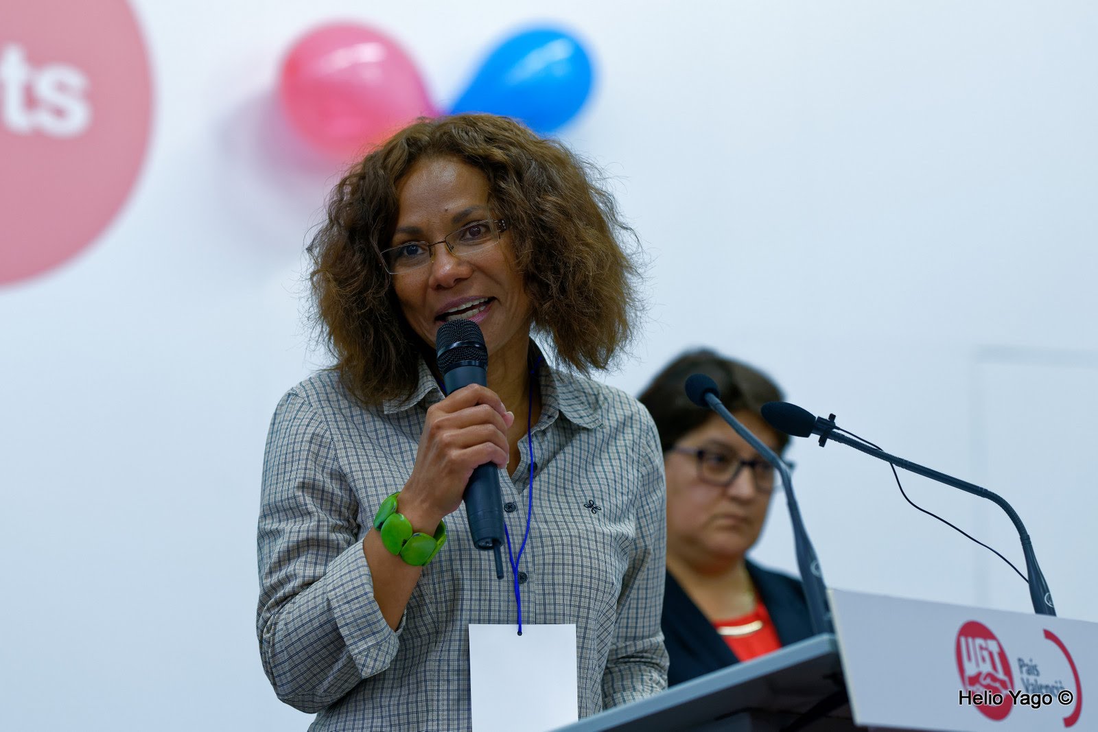 Rafael Correa en Valencia (Sede de UGT)