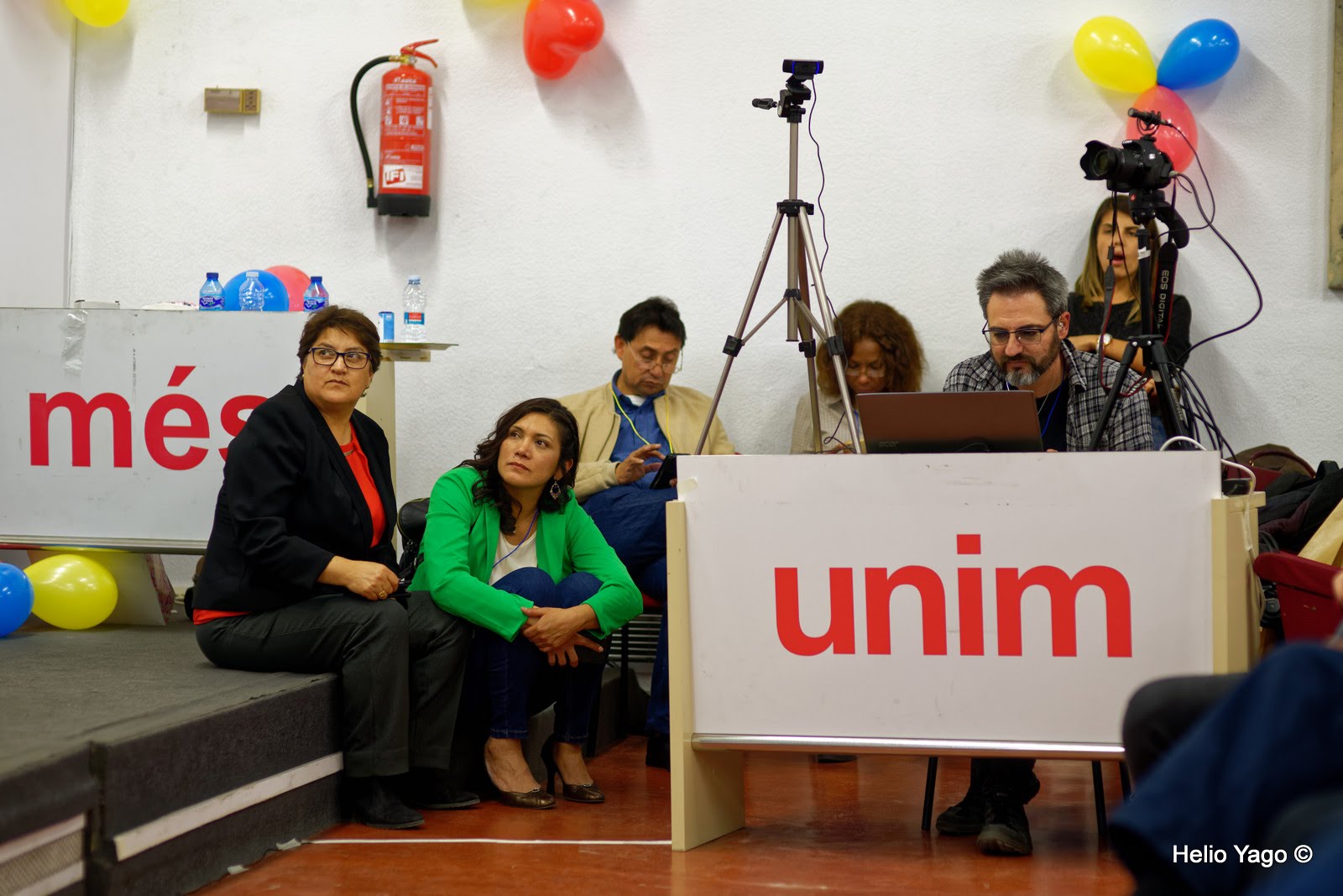 Rafael Correa en Valencia (Sede de UGT)