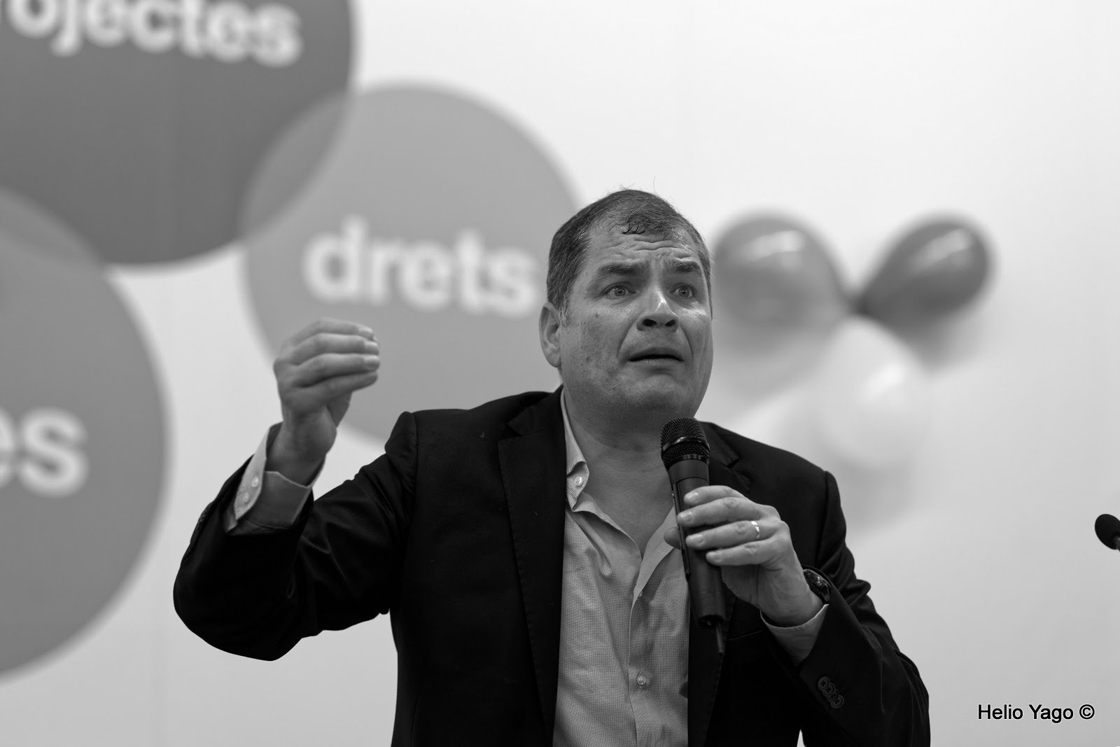 Rafael Correa en Valencia (Sede de UGT)