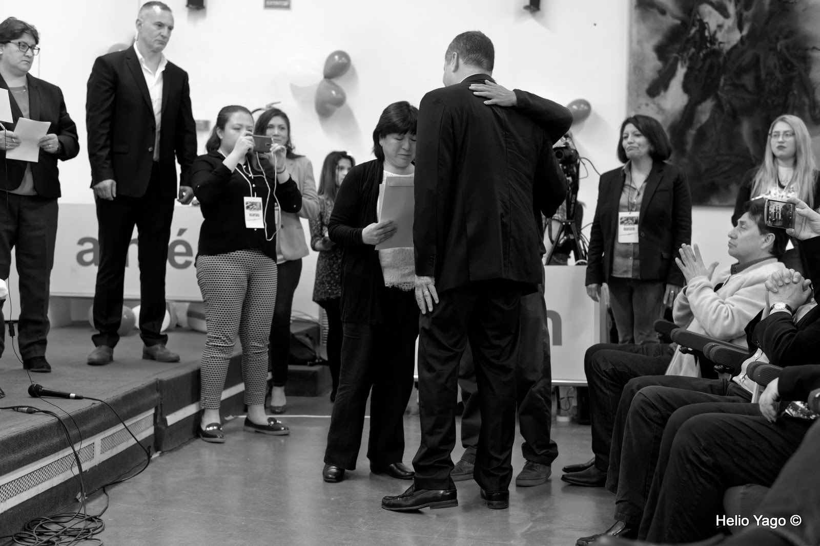 Rafael Correa en Valencia (Sede de UGT)