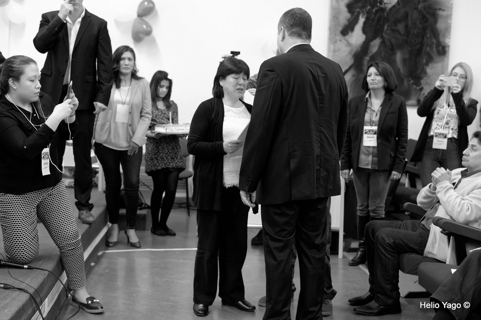 Rafael Correa en Valencia (Sede de UGT)