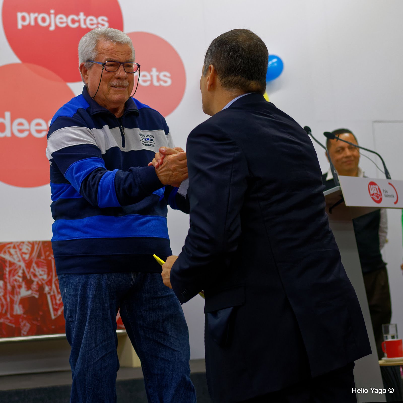 Rafael Correa en Valencia (Sede de UGT)