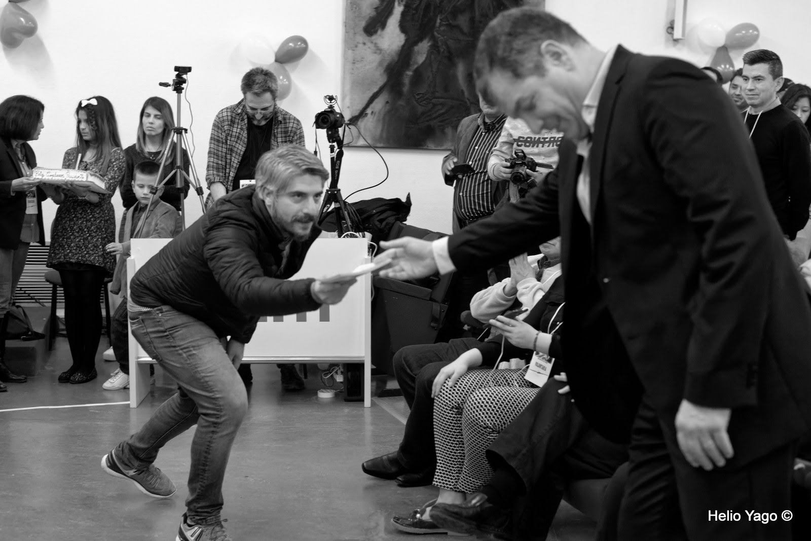 Rafael Correa en Valencia (Sede de UGT)