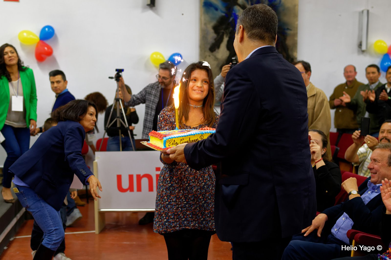 Rafael Correa en Valencia (Sede de UGT)