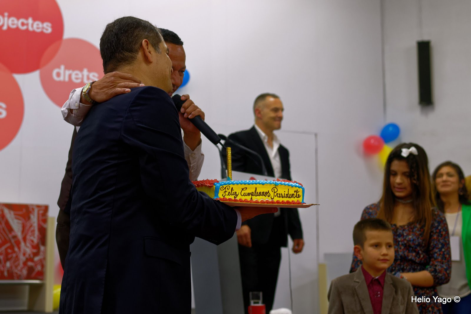 Rafael Correa en Valencia (Sede de UGT)