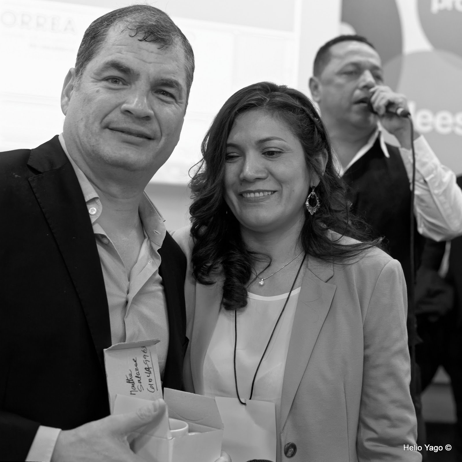 Rafael Correa en Valencia (Sede de UGT)