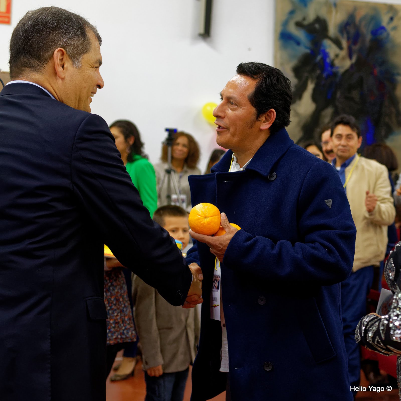 Rafael Correa en Valencia (Sede de UGT)
