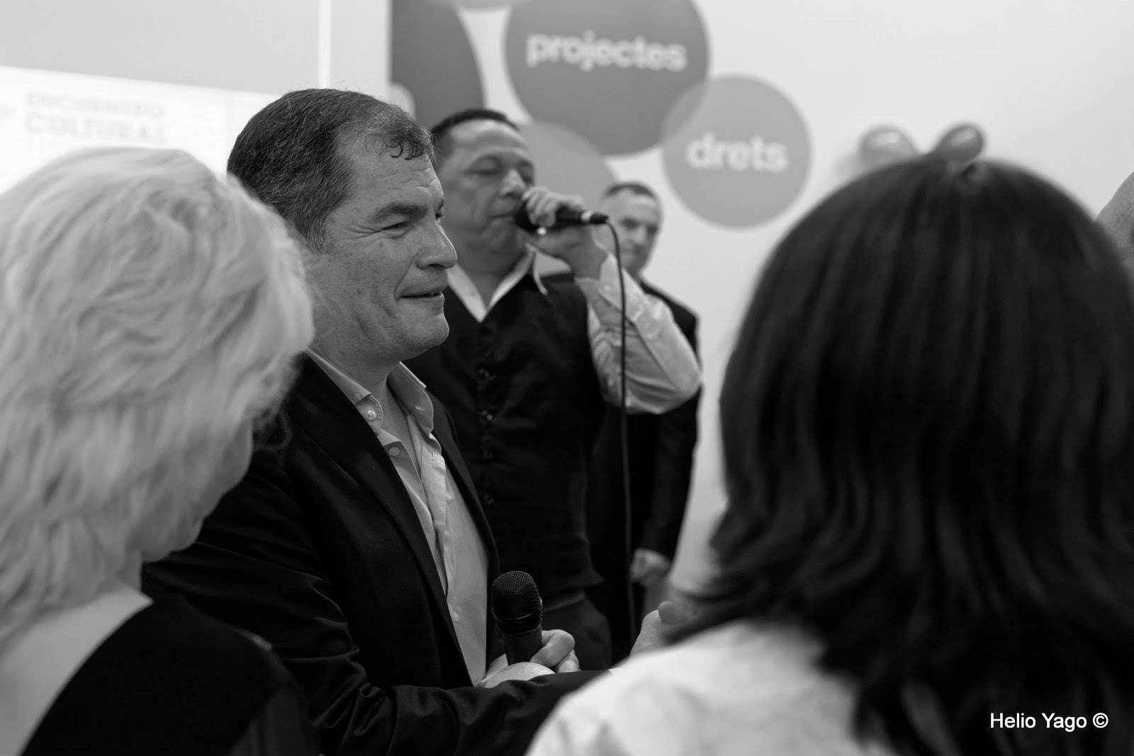 Rafael Correa en Valencia (Sede de UGT)