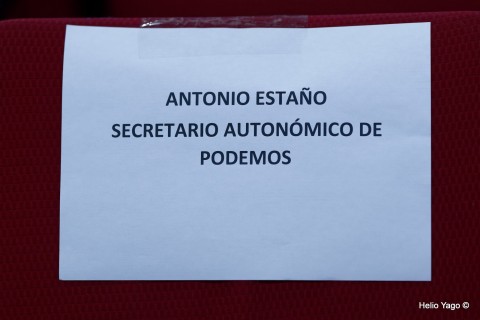 Rafael Correa en Valencia (Sede de UGT)