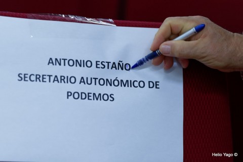 Rafael Correa en Valencia (Sede de UGT)