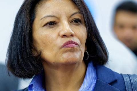 Rafael Correa en Valencia (Sede de UGT)