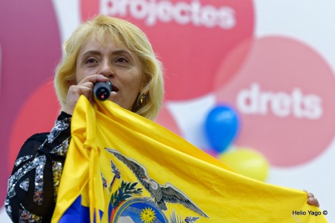 Rafael Correa en Valencia (Sede de UGT)