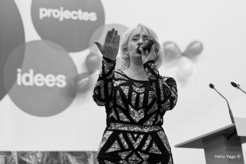 Rafael Correa en Valencia (Sede de UGT)