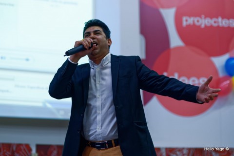 Rafael Correa en Valencia (Sede de UGT)