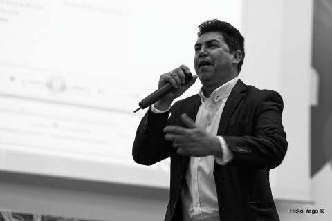 Rafael Correa en Valencia (Sede de UGT)