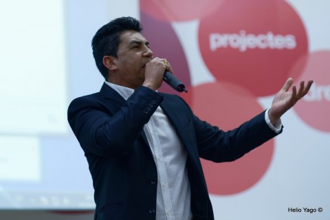 Rafael Correa en Valencia (Sede de UGT)