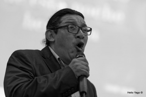 Rafael Correa en Valencia (Sede de UGT)