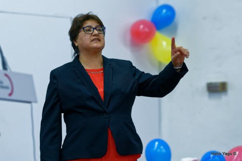 Rafael Correa en Valencia (Sede de UGT)