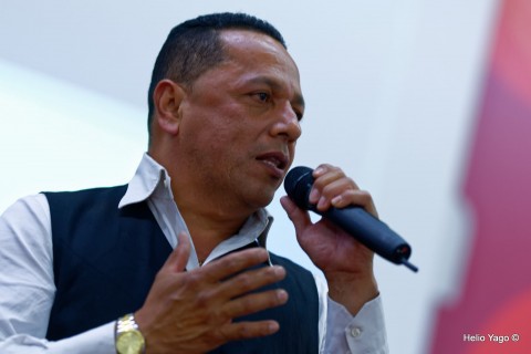 Rafael Correa en Valencia (Sede de UGT)