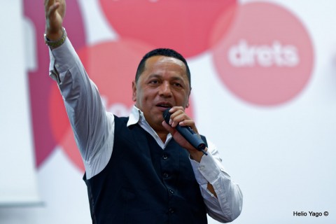 Rafael Correa en Valencia (Sede de UGT)