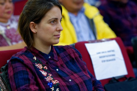 Rafael Correa en Valencia (Sede de UGT)