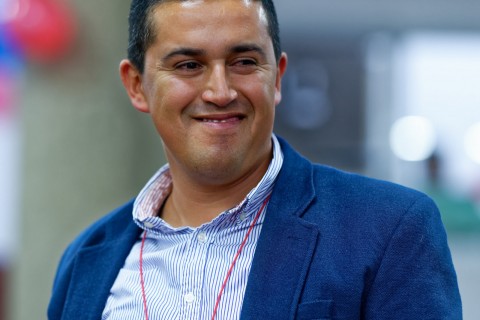 Rafael Correa en Valencia (Sede de UGT)