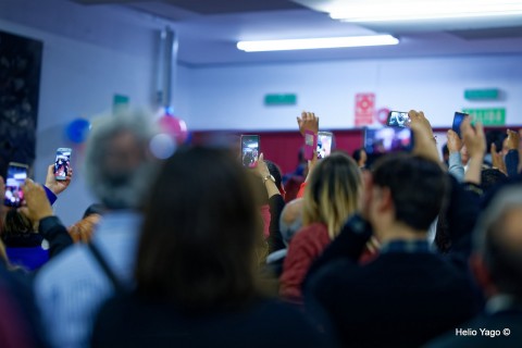 Rafael Correa en Valencia (Sede de UGT)