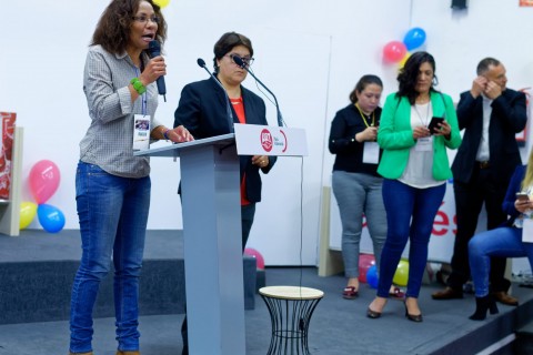 Rafael Correa en Valencia (Sede de UGT)