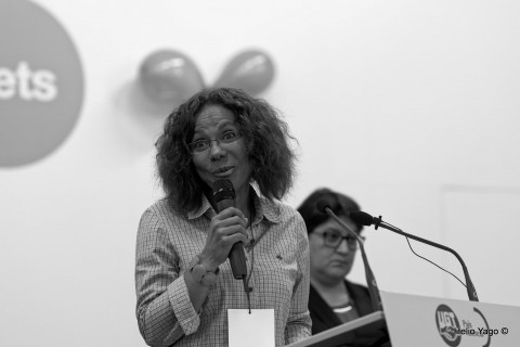 Rafael Correa en Valencia (Sede de UGT)