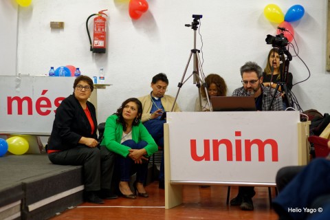 Rafael Correa en Valencia (Sede de UGT)