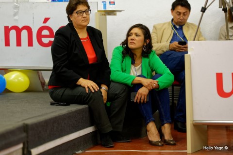 Rafael Correa en Valencia (Sede de UGT)