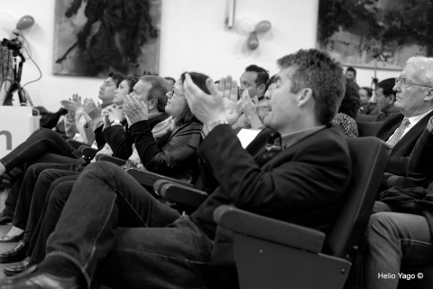 Rafael Correa en Valencia (Sede de UGT)