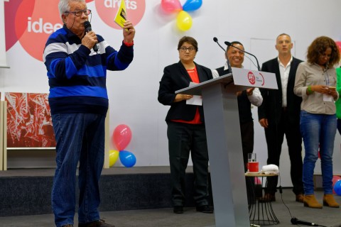 Rafael Correa en Valencia (Sede de UGT)