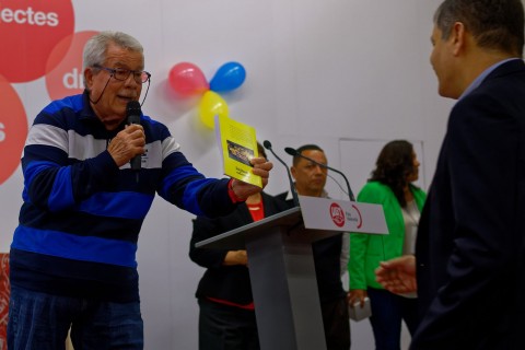 Rafael Correa en Valencia (Sede de UGT)