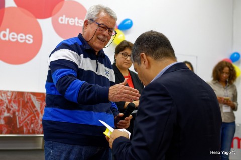 Rafael Correa en Valencia (Sede de UGT)