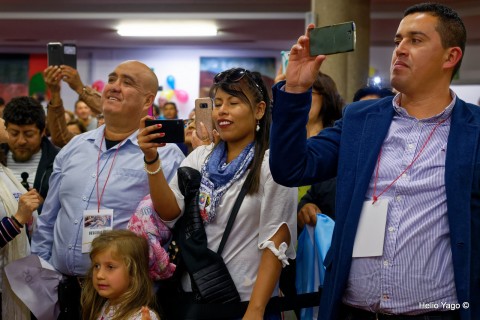 Rafael Correa en Valencia (Sede de UGT)