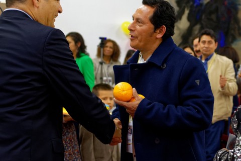 Rafael Correa en Valencia (Sede de UGT)